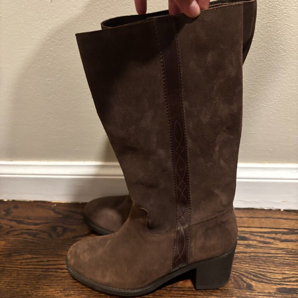 Brown leather boots SZ: 40 / US 9 Made in Spain